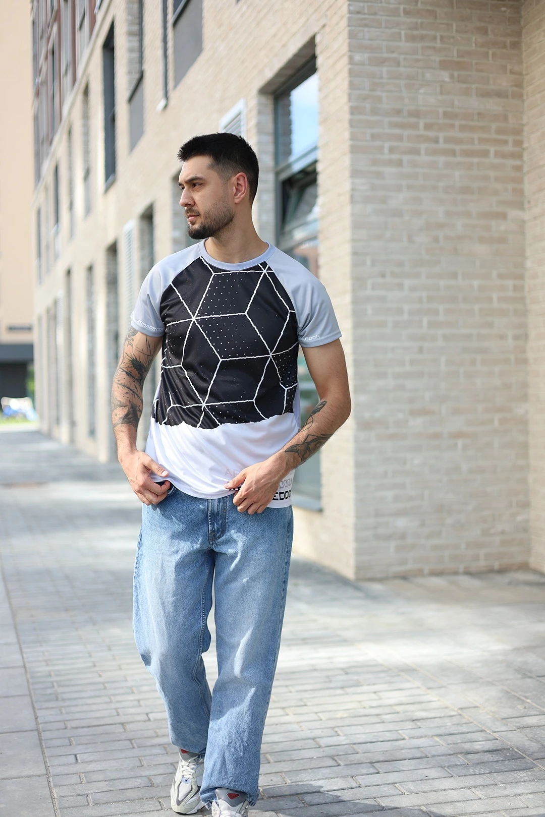 Купить футболку Спэйс унисекс из ложной сетки с полной запечаткой "Armageddon" Купить футболку Спэйс унисекс из ложной сетки с полной запечаткой "Armageddon"