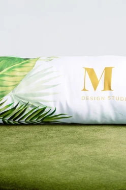 Подушка-валик 20х65 см, с принтом "Design Studio"#2