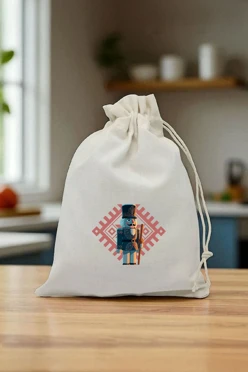 Купить мешочек из канваса с принтом 18х25 см "The Nutcracker"