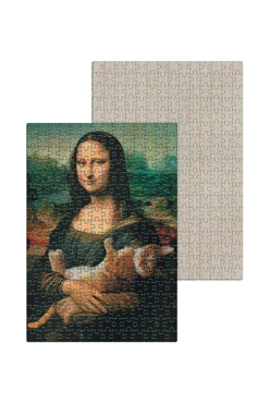 Купить пазл картонный А3 с принтом "Mona Lisa"
