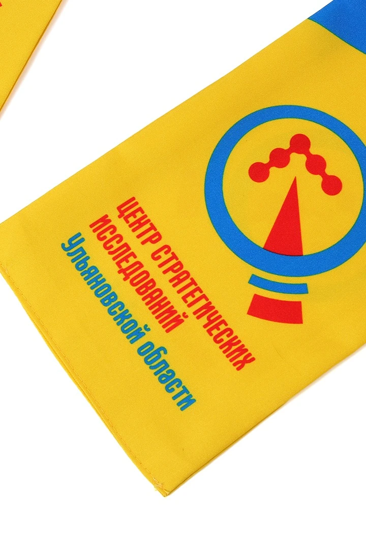 Шарф двухслойный легкий 15х120 см, с полной запечаткой "CSI"#2