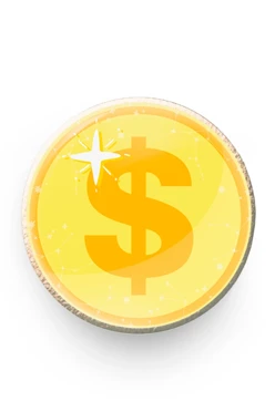 Купить значок заливной Круг диаметр 13 мм, с принтом "Money"