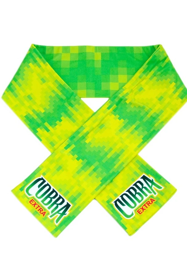 Шарф  двухслойный утепленный 15х150 см, с полной запечаткой "Cobra extra"#5