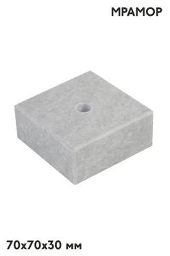 Купить основание каменное, белый мрамор 70х30 мм