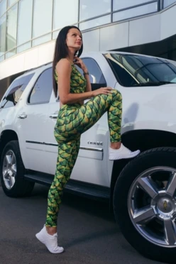 Комплект женский с принтом "Snakeskin"#1