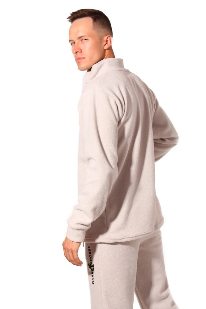 Толстовка Харисон флисовая без капюшона унисекс, однотонная "Dark Horse"#1