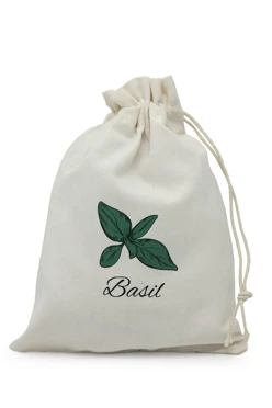 Купить мешочек из канваса 18х25 см "Basil"
