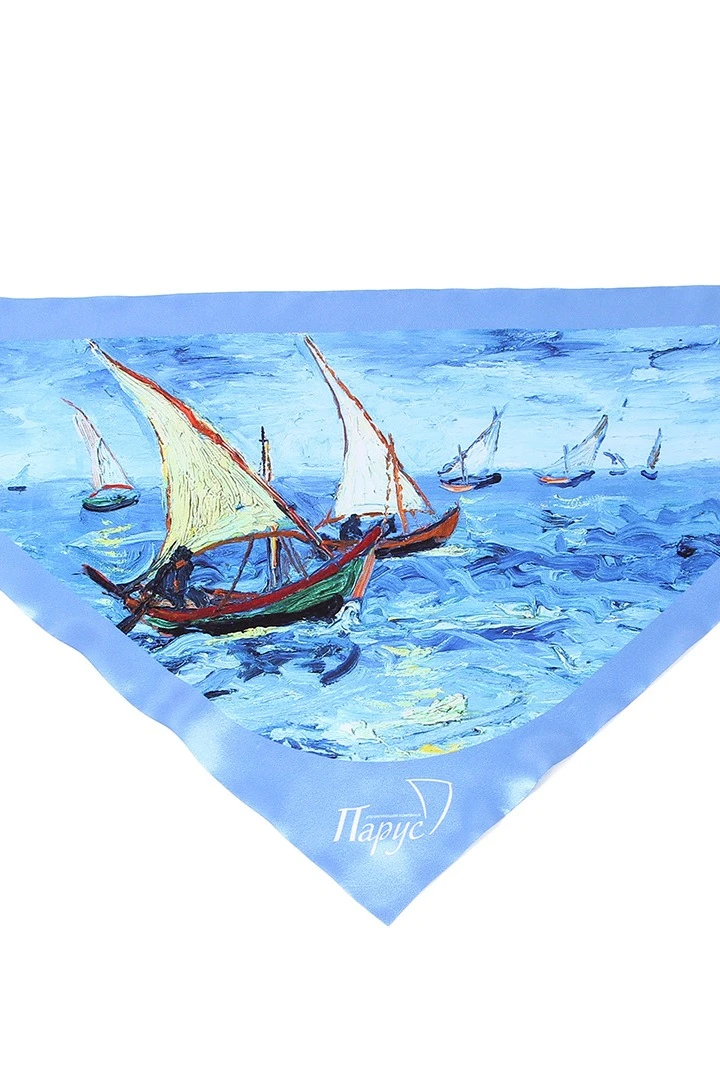 Косынка Шарлотта 60х60х90 см, с полной запечаткой "Parus"#2 Косынка Шарлотта 60х60х90 см, с полной запечаткой "Parus"#2