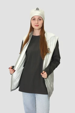 Купить жилет Джон флисовый без подклада унисекс, с полной запечаткой "Later Binary"