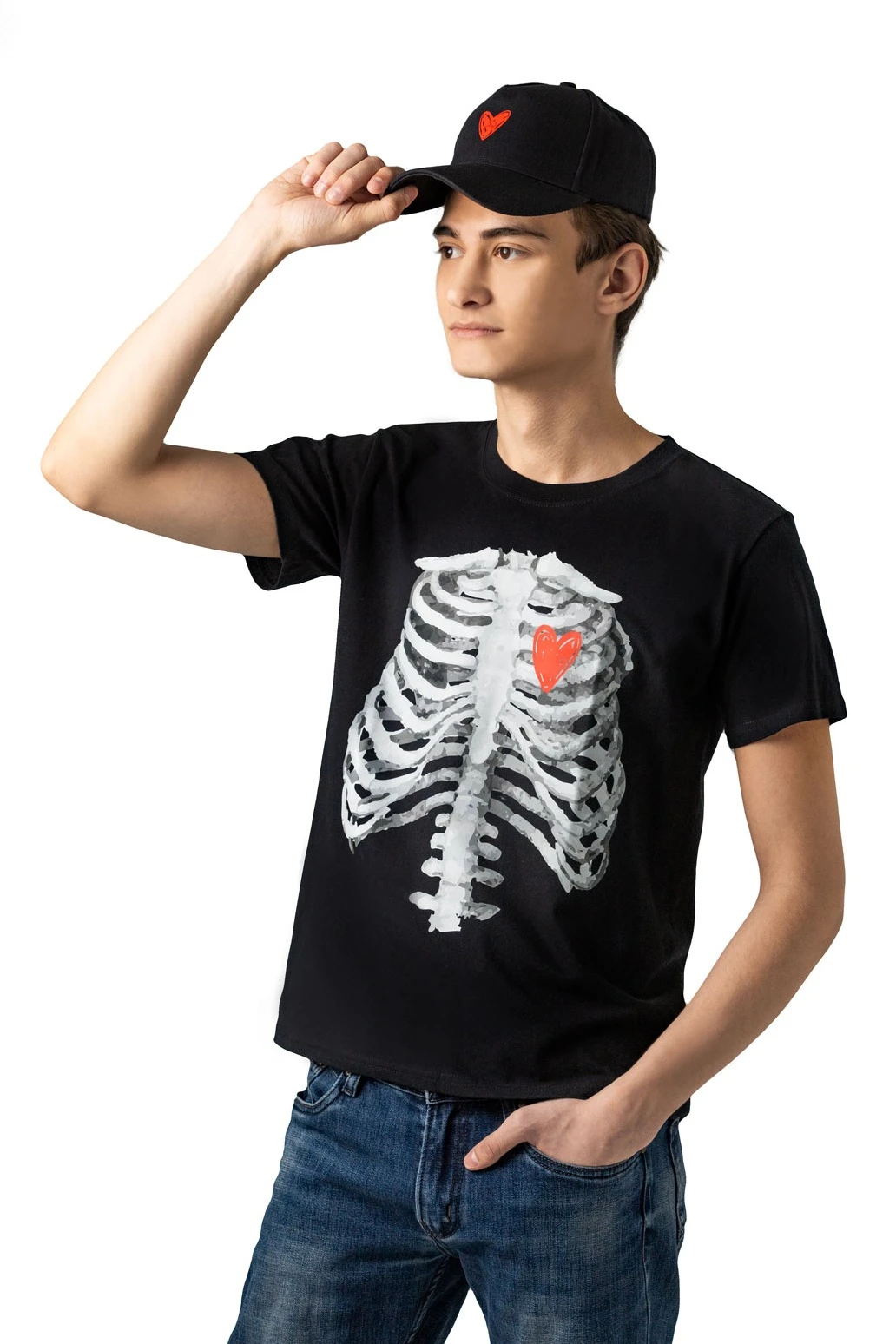 Футболка Мэдисон унисекс, однотонная черная (хлопок)#1