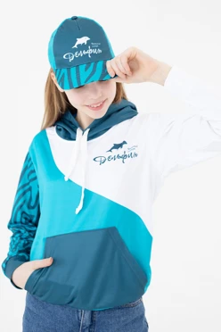 Купить худи детский "Дельфин" с полной запечаткой