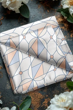 Купить платок Шанель 50х50 см, с полной запечаткой "Oval"