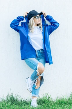 Ветровка Арчи унисекс, однотонная василек#1