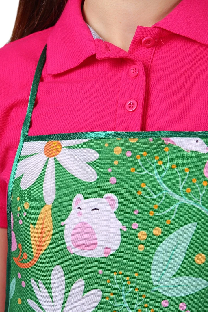 Фартук Аппетит Корнер с фигурным низом, с полной запечаткой "Meadow "#3