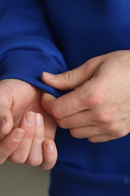 Свитшот Тревис из футера унисекс, однотонная синяя#4 Свитшот Тревис из футера унисекс, однотонная синяя#4