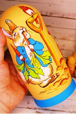 Матрешка большая матовая с индивидуальной росписью, 5 шт#2