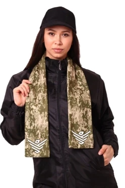 Купить шарф 12х120 см (двухслойный) "Хаки"