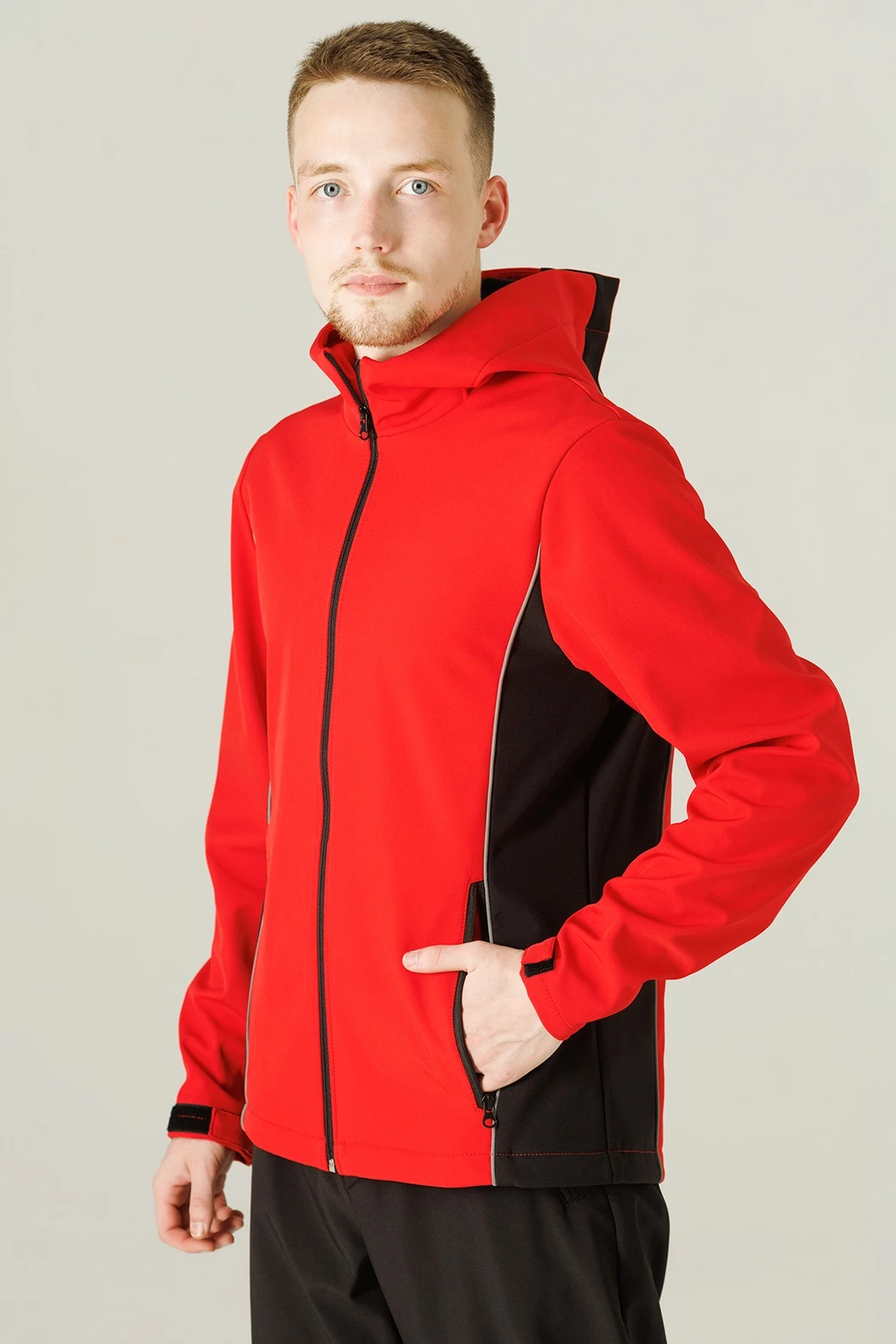 Спортивный костюм Крид из софтшелла унисекс, однотонный#4