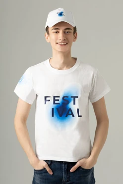 Купить футболку Мэдисон унисекс, однотонную "Festival"