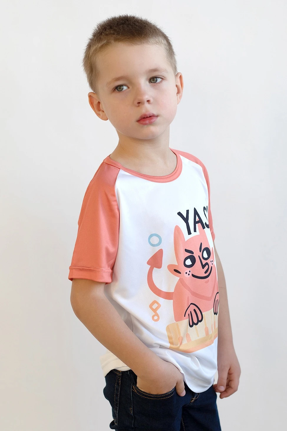 Футболка Спэйс детская с полной запечаткой (полиэстер)#1 Футболка Спэйс детская с полной запечаткой (полиэстер)#1