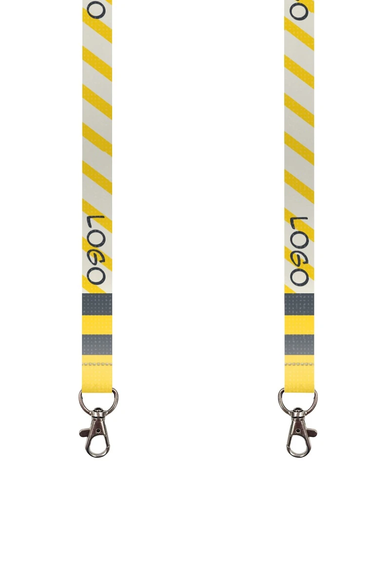 Купить ленту для бейджа блекаут ширина 1,5 см, с карабином-люкс, с печатью "Minimalism"