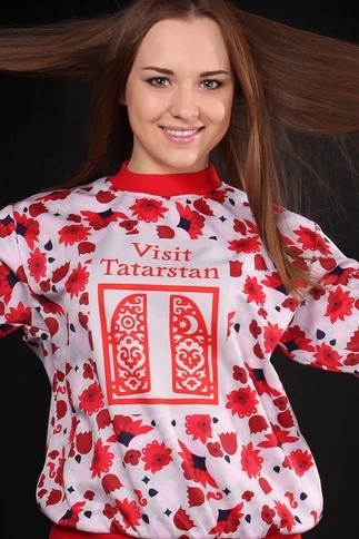 Купить свитшот унисекс "Visit Tatarstan" с полной запечаткой