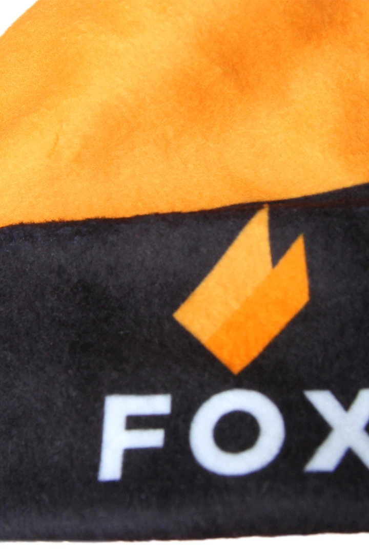 Шапка Лофт флисовая двухслойная взрослая, с полной запечаткой "FOX"#5 Шапка Лофт флисовая двухслойная взрослая, с полной запечаткой "FOX"#5