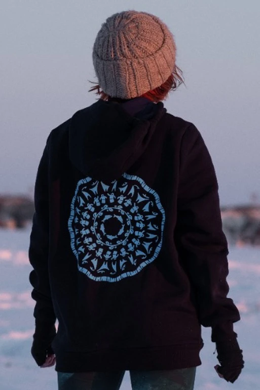 Худи Майк из футера унисекс, однотонная "Harmony of the Arctic"#2