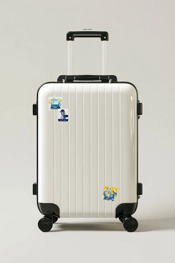 Наклейка-стикер Квадрат 6,5х6,5 см c печатью "Ded Moroz"#2