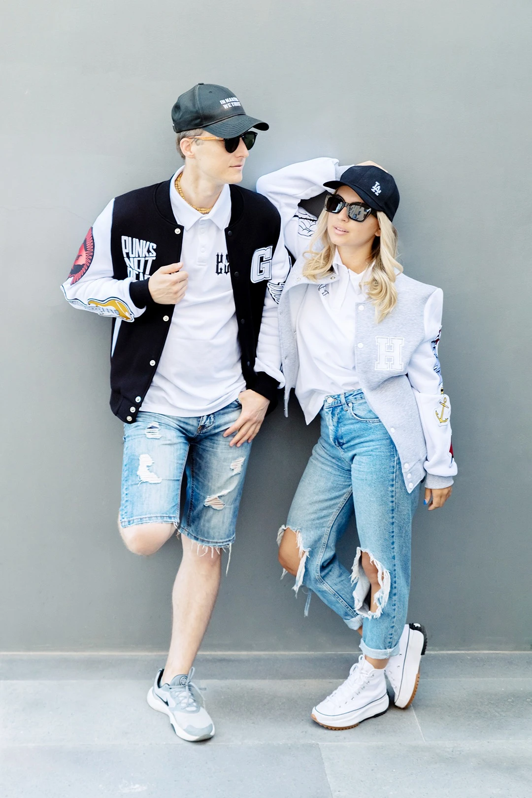 Бомбер Стайл из футера унисекс, однотонный "Fight"#3