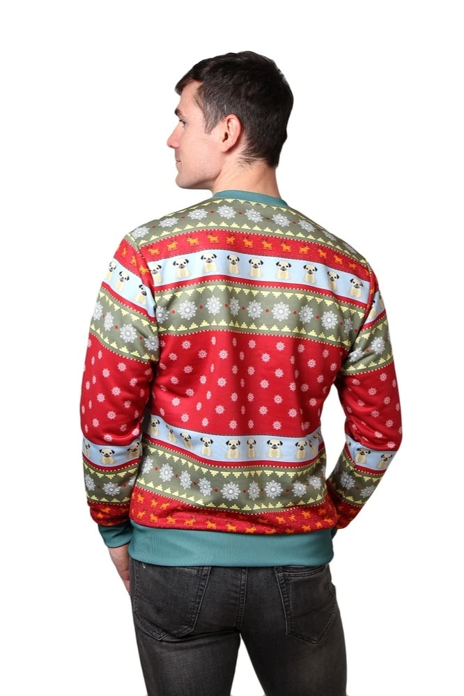 Свитшот Гарри унисекс из адидаса с полной запечаткой "New Year"#2