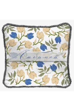 Купить подушку с кантом 50х50 см, с принтом "Favorite"