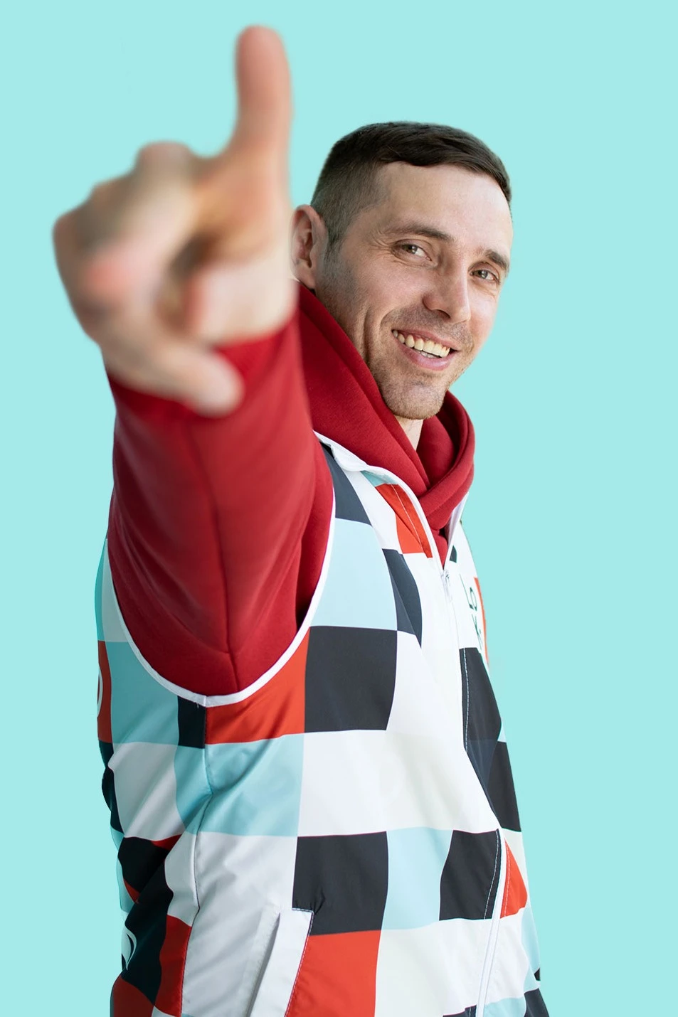 Купить жилет Брендон взрослый "Сubes"