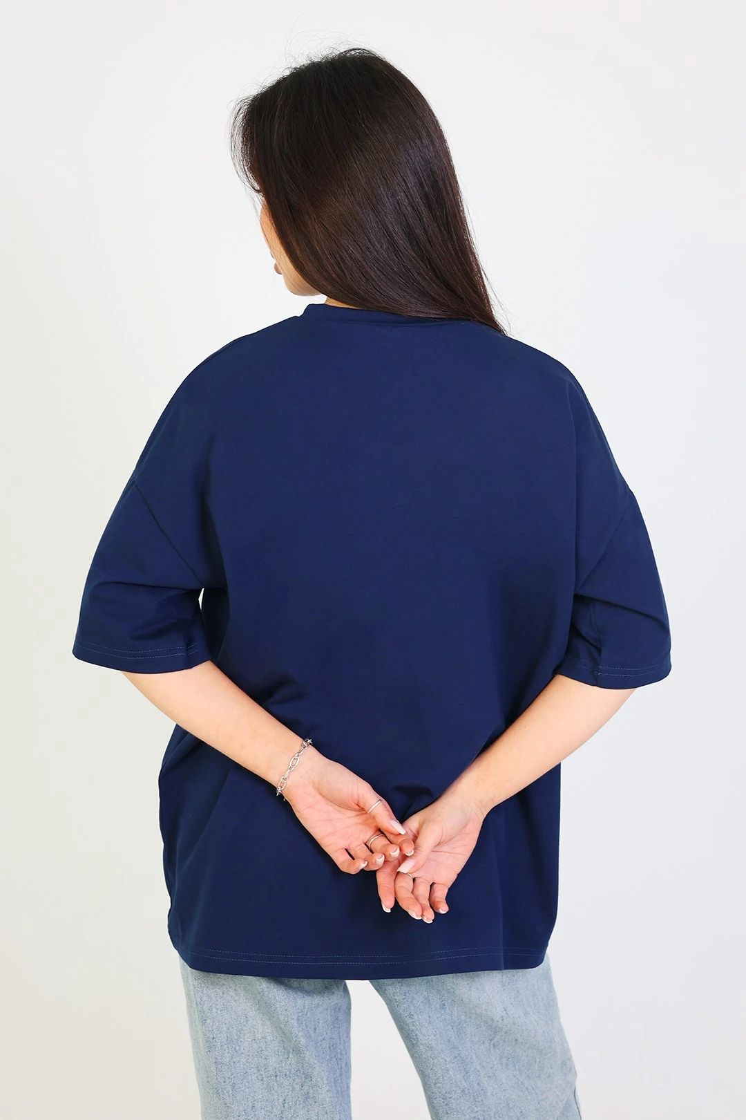 Футболка Ричмонд оверсайз унисекс однотонная (хлопок)#3