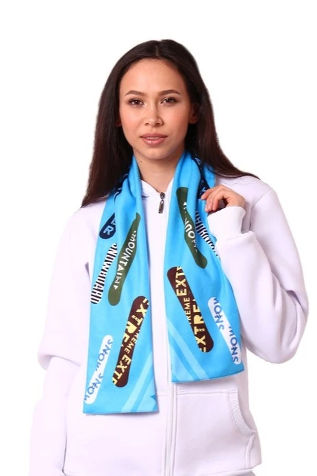 Шарф двухслойный утепленный 15х120 см, с полной запечаткой#1 Шарф двухслойный утепленный 15х120 см, с полной запечаткой#1