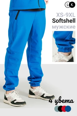 Купить брюки Колумб из софтшелла мужские, однотонные