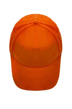 Купить бейсболку Спайк пятиклинку взрослая, однотонная оранжевая
