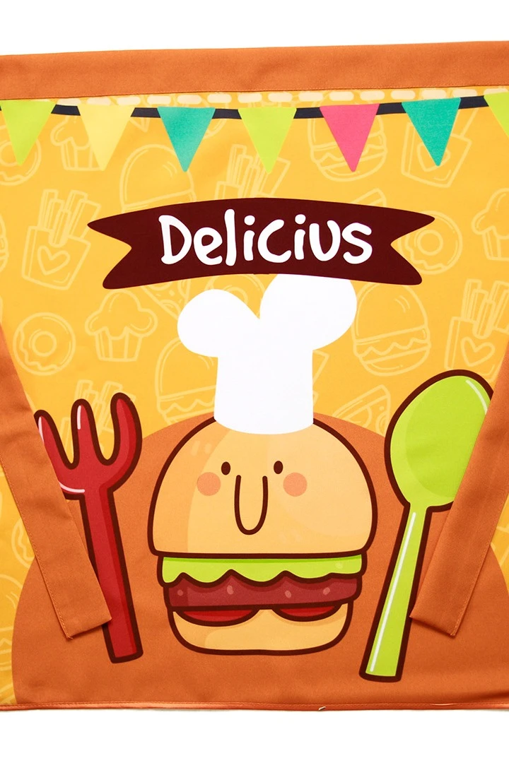 Купить передник Айс Бокс, с полной запечаткой "Delicius"