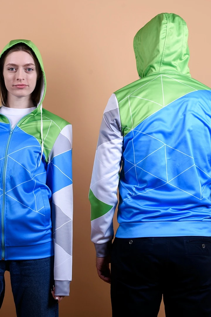 Балахон Ронни унисекс из адидаса с полной запечаткой "Reams"#2 Балахон Ронни унисекс из адидаса с полной запечаткой "Reams"#2