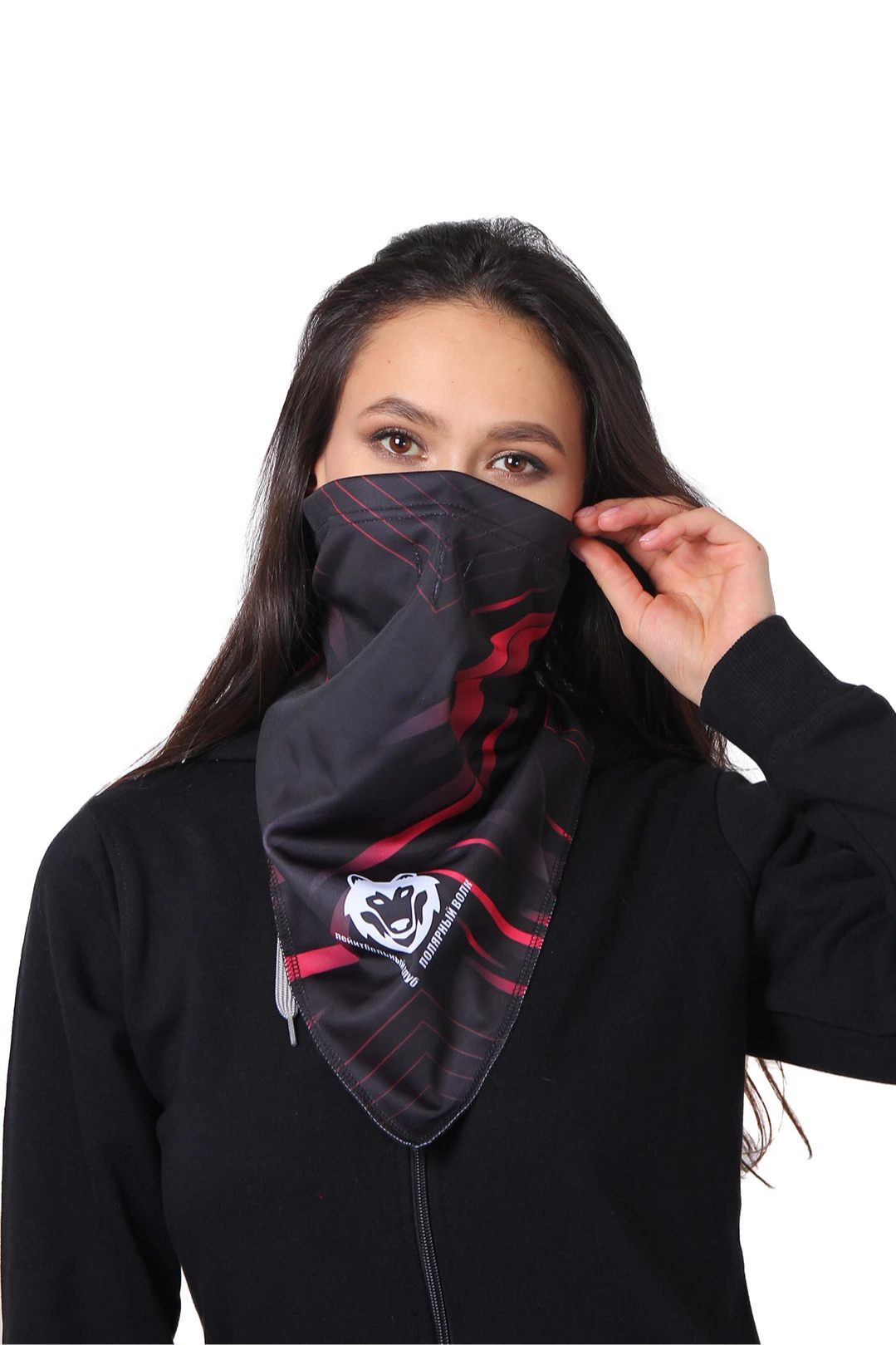 Бафф Айсберг однослойный взрослый, с полной запечаткой "Polar wolf"#2