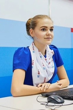 Купить косынку Франтон с печатью "Красноярский экономический форум" 30х40 см