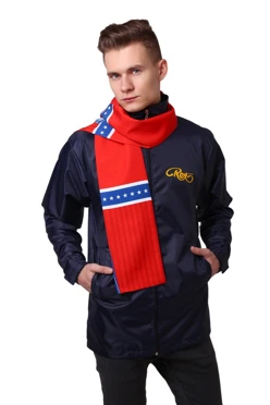 Шарф двухслойный легкий 15х130 см, с полной запечтакой#1