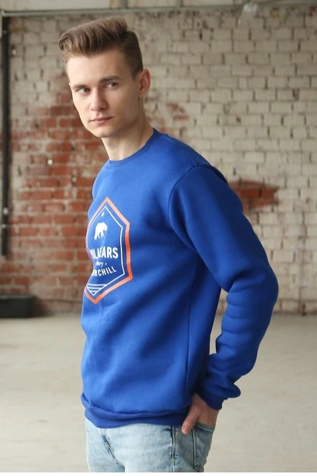 Свитшот Тревис из футера унисекс, однотонная "Polar Bears"#1 Свитшот Тревис из футера унисекс, однотонная "Polar Bears"#1