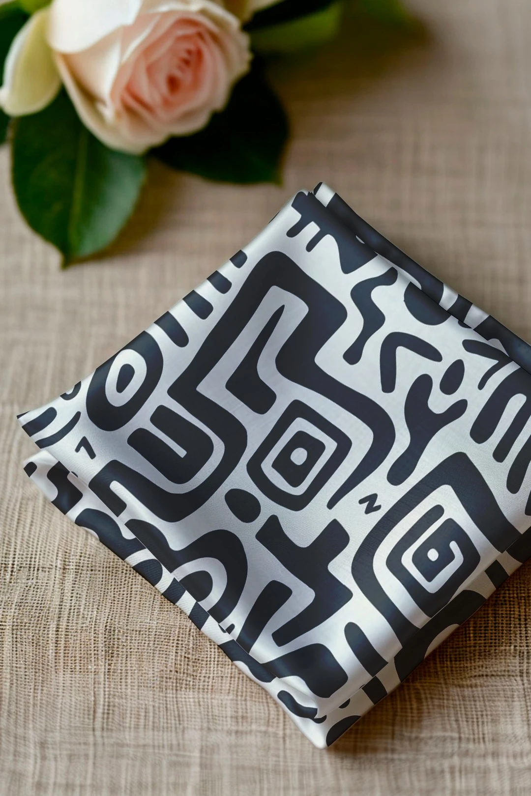 Купить косынку Шарлотта 60х60х90 см, с полной запечаткой "Zebra"