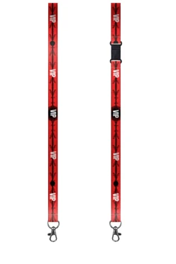 Купить ленту для бейджа блекаут ширина 2 см, с карабином-люкс и замком безопасного разрыва, с печатью "VIP"