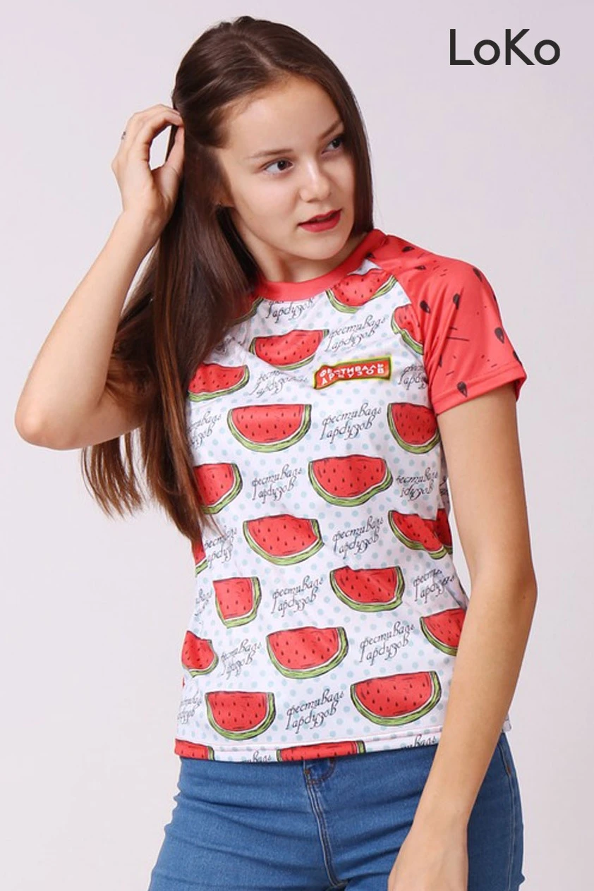 Футболка Спэйс O-ворот женская с полной запечаткой (полиэстер)#2