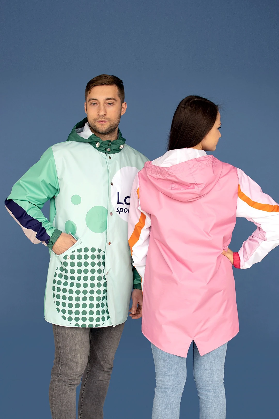 Ветровка Энерджи унисекс с полной запечаткой "Сircles"#1