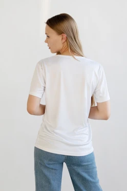 Футболка Астер женская однотонная (полиэстер)#2