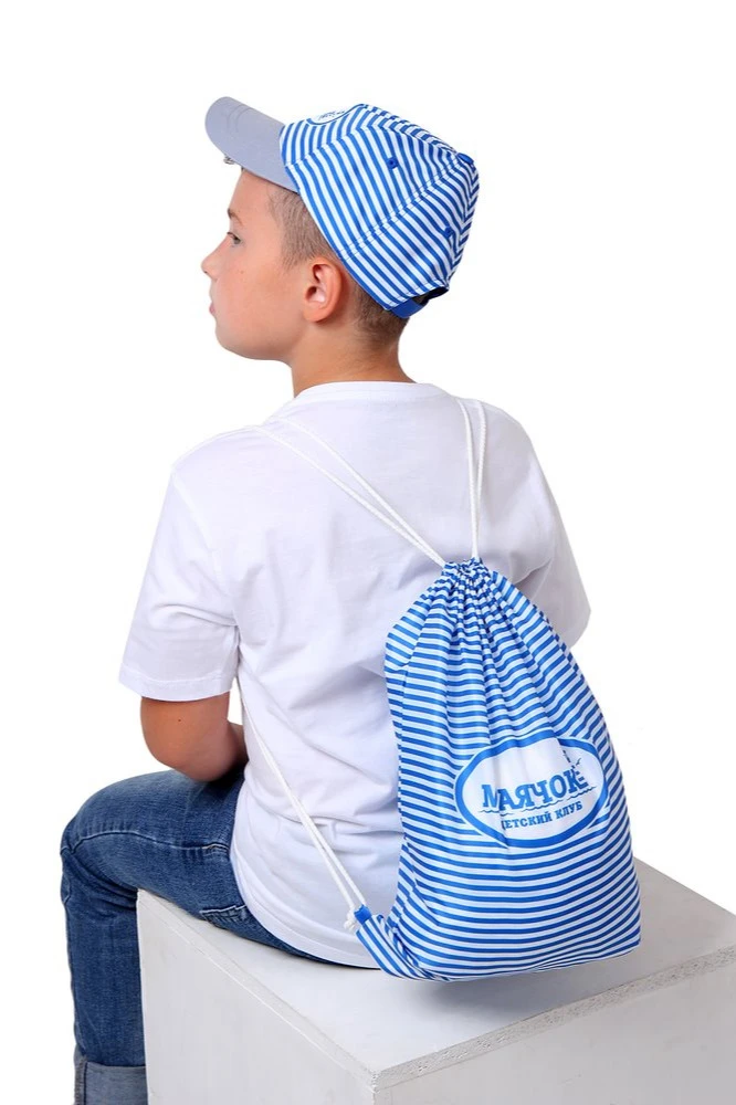 Бейсболка Стандарт детская с полной запечаткой синяя полоска (полиэстер) "Beacon"#1 Бейсболка Стандарт детская с полной запечаткой синяя полоска (полиэстер) "Beacon"#1