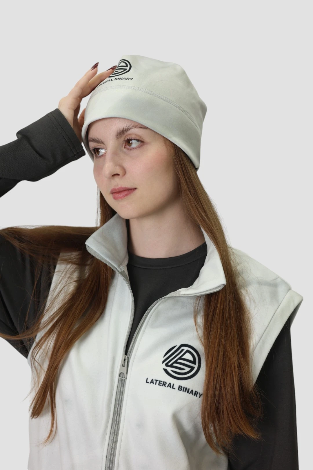 Купить шапку Лав флисовая однослойная взрослая, с полной запечаткой "Later Binary"